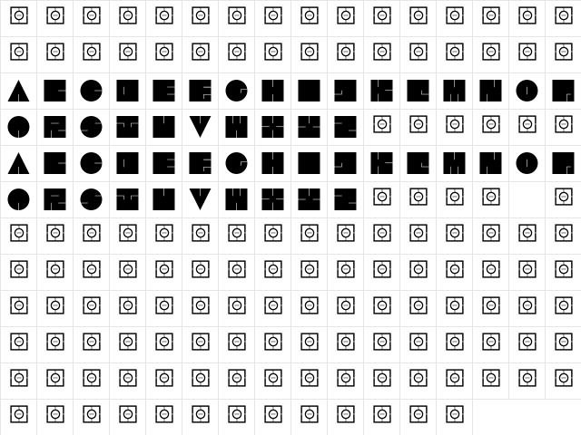 AlphaBloc Sculpture Character Map
