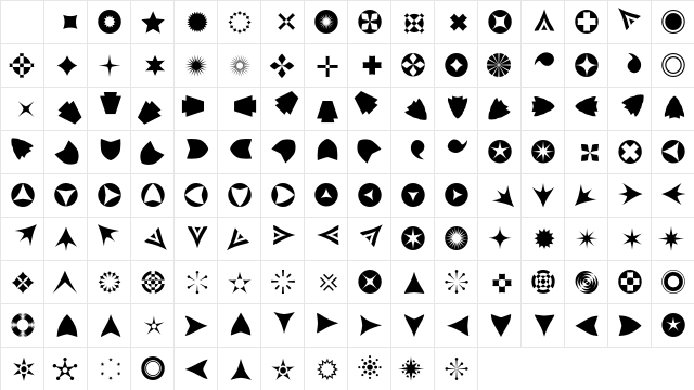 Altemus BordersOne Character Map