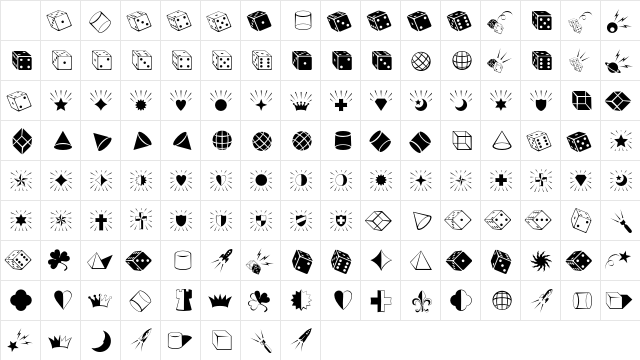 Altemus Cuts Character Map