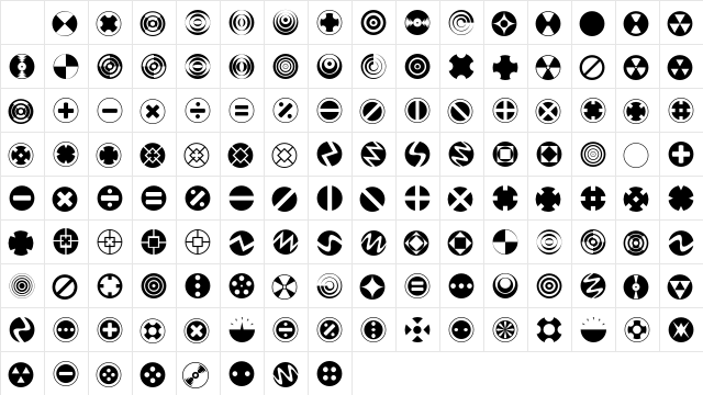Altemus Rounds Character Map