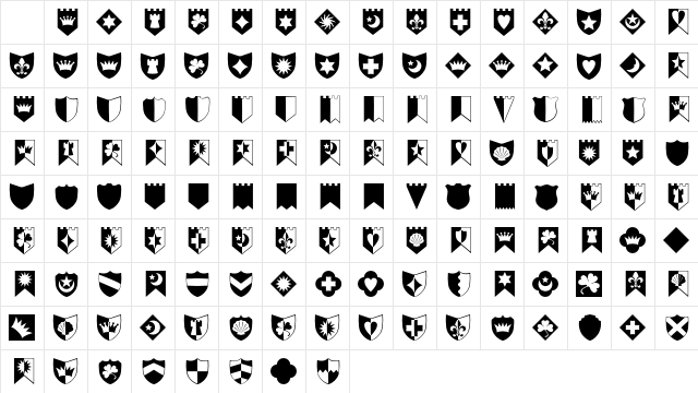 Altemus Shields Character Map