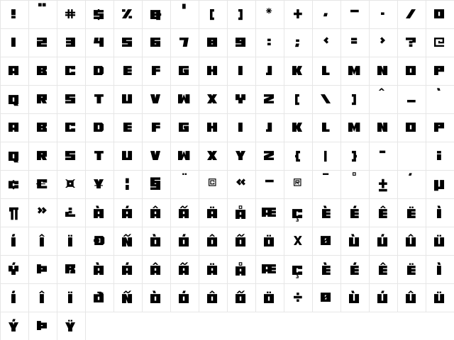 Amazing Views Regular Character Map Amazing Views Regular Character Map