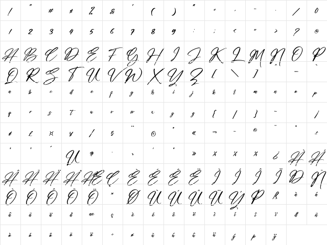 Amsterdam Billionaire Regular Character Map