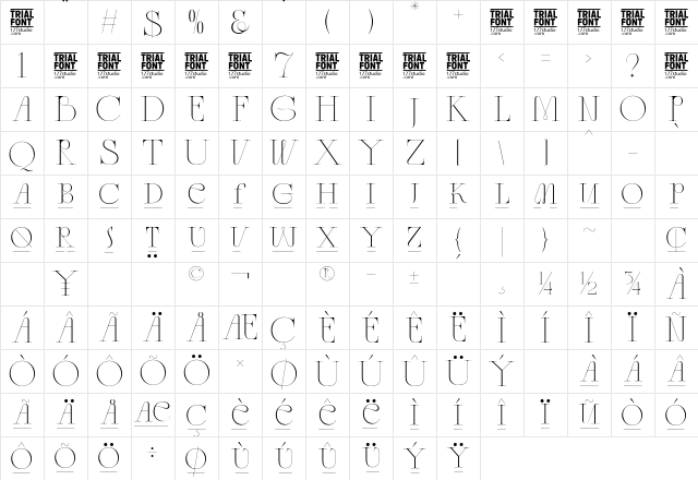 Ancient Greece Demo Regular Character Map