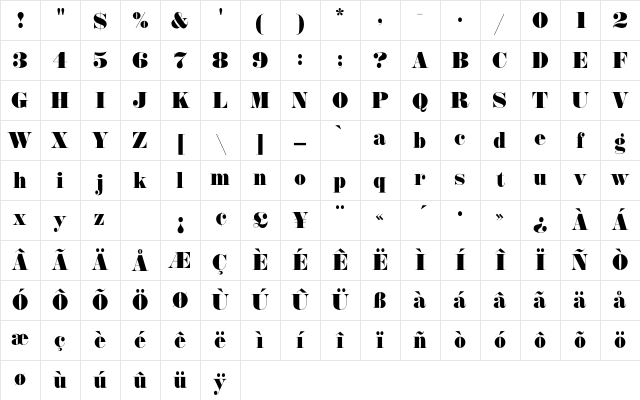 AnnlieEF-ExtraBold Regular Character Map AnnlieEF-ExtraBold Regular Character Map