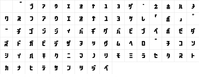Aquasky20KAT Regular Character Map Aquasky20KAT Regular Character Map