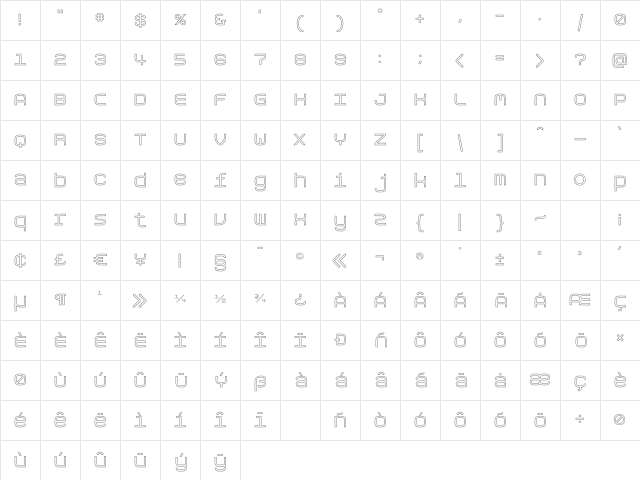 Aspirin-Refill Irregular Character Map
