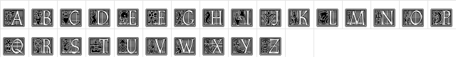 Athenaeum Initial Negative Std Regular Character Map Athenaeum Initial Negative Std Regular Character Map