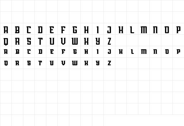 AwmU Demo Regular Character Map AwmU Demo Regular Character Map