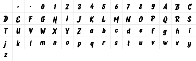 Back In Black Bold Character Map Back In Black Bold Character Map