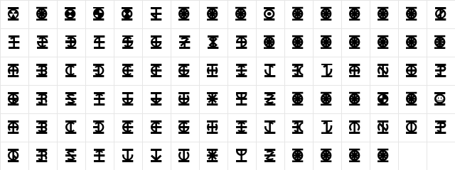 Lantern Regular Character Map