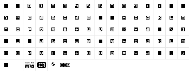 Beatbox InBox Character Map