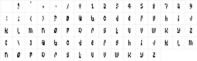Big Loada Regular Character Map Big Loada Regular Character Map