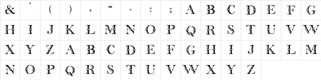 Beffle Regular Character Map