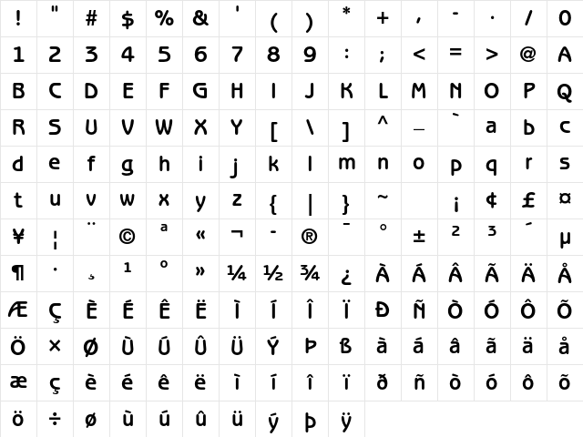 ITC Benguiat Gothic Std Bold Character Map