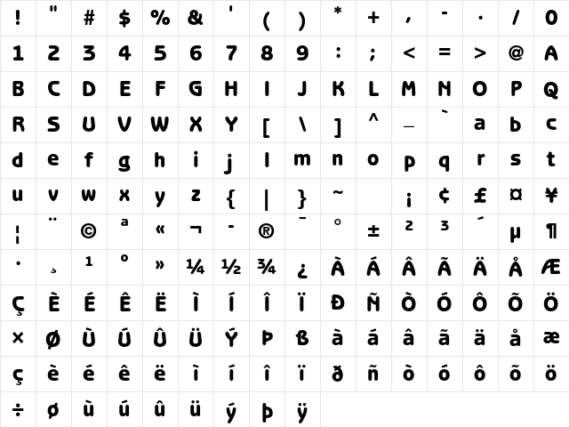ITC Benguiat Gothic Std Heavy Character Map