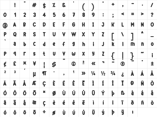 Best School Outline Regular Character Map Best School Outline Regular Character Map
