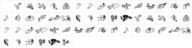 KillMeCraig Regular Character Map
