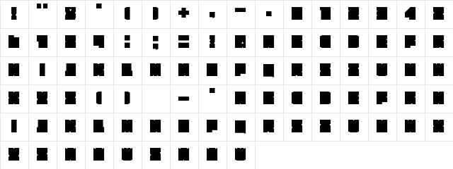 Bildhauer Kant Regular Character Map