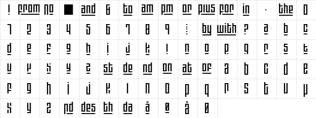 Blackout3 plus1 ExtraLight Character Map Blackout3 plus1 ExtraLight Character Map