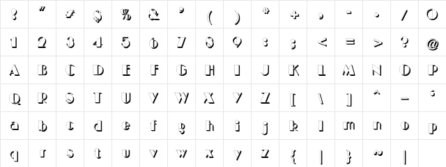 BIGCSHAD-Normal Regular Character Map