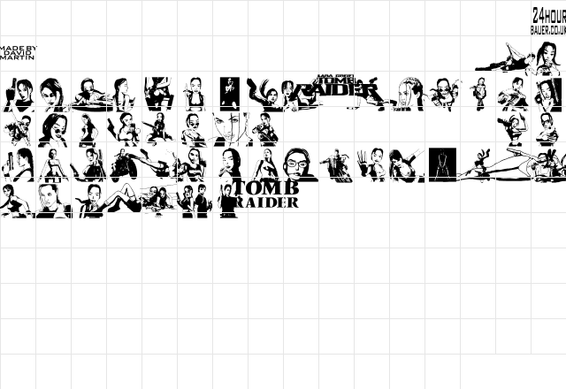 Lara Croft Tomb Raider Regular Character Map