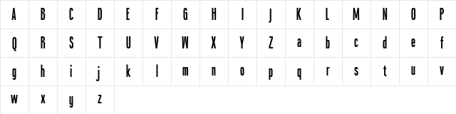Blonden Demo Regular Character Map