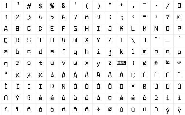Larabiefont Bold Character Map Larabiefont Bold Character Map