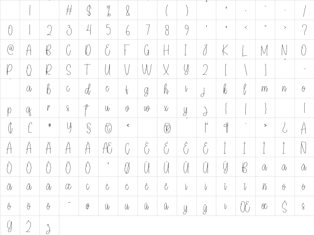 Bluey Regular Character Map Bluey Regular Character Map