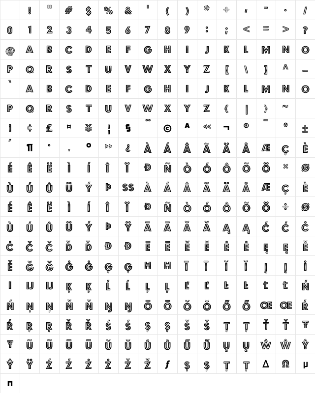 Budmo Jiggler Character Map Budmo Jiggler Character Map