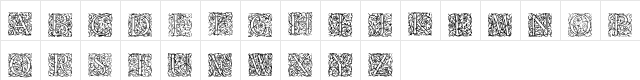 Burton Regular Character Map Burton Regular Character Map