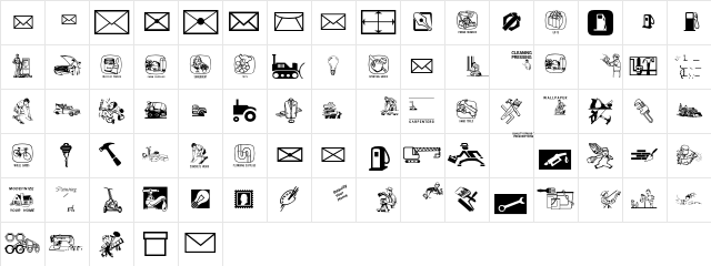 BusinessServices P01 Character Map