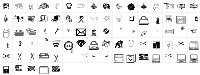 BusinessServices P02 Character Map