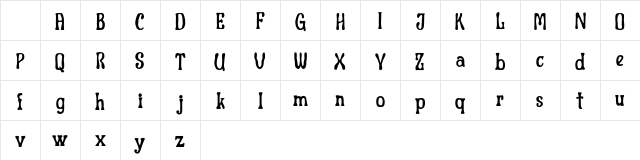 Caliche DEMO Regular Character Map