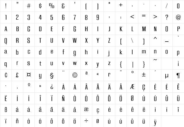 CaliforniaGrotesk Regular Character Map
