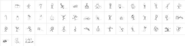 CCSantasLittleHelpers Regular Character Map CCSantasLittleHelpers Regular Character Map