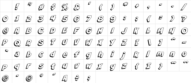 CCSmashOpen Regular Character Map CCSmashOpen Regular Character Map