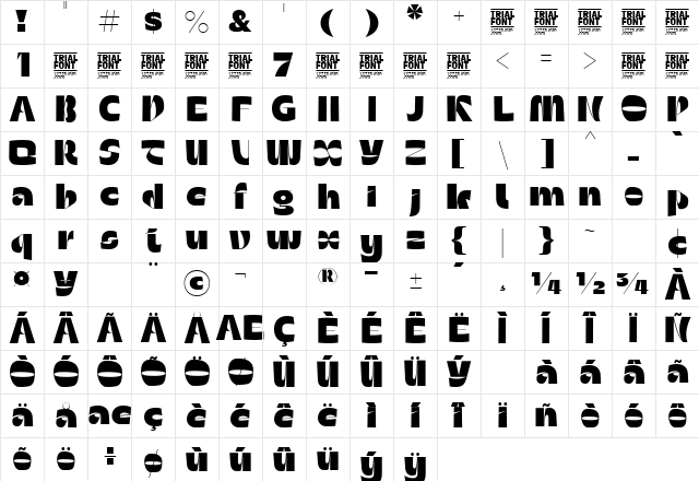 LATEST ECLIPSE DEMO Regular Character Map