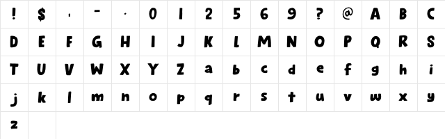 Chapuza DEMO Regular Character Map