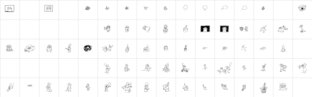 Chicken Regular Character Map