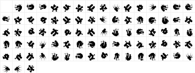 ChinezeDragon LT Std 1 Regular Character Map ChinezeDragon LT Std 1 Regular Character Map