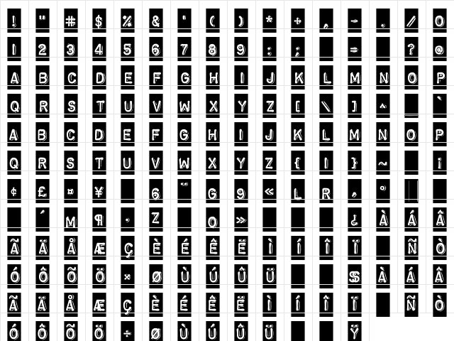 ChromosomeReversed Heavy Character Map