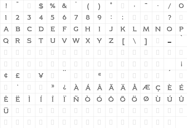 Citation Plain Character Map