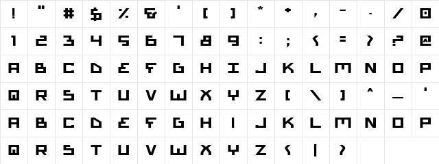 Bionic Type Expanded Bold Expanded Bold Character Map Bionic Type Expanded Bold Expanded Bold Character Map