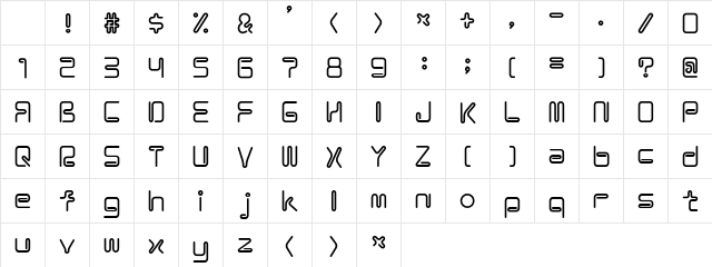Coil Bold Character Map Coil Bold Character Map