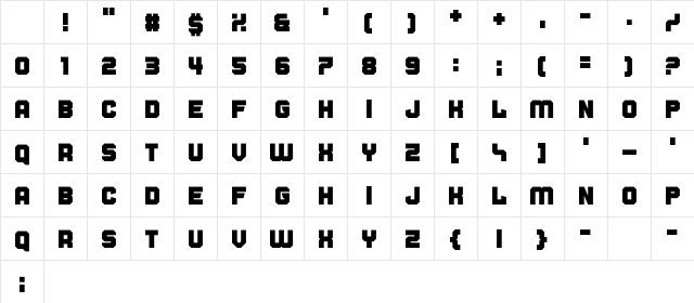 Cold Warm Regular Character Map Cold Warm Regular Character Map