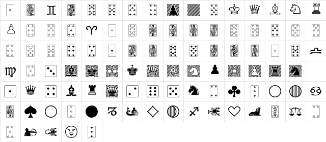 Commercial Pi Two BQ Regular Character Map