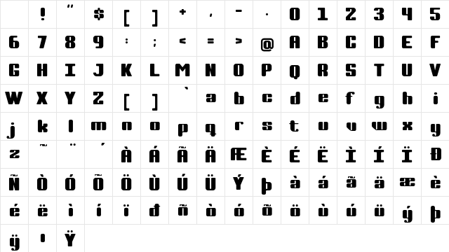 Complete Plain Character Map Complete Plain Character Map