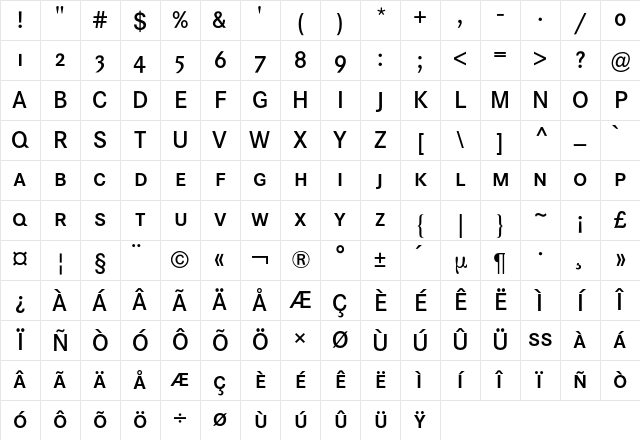 Corporate S Expert BQ Regular Character Map Corporate S Expert BQ Regular Character Map