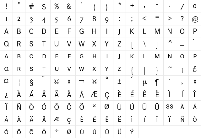 Corporate S Expert BQ Regular Character Map Corporate S Expert BQ Regular Character Map